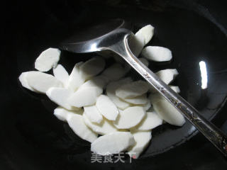 泡菜炒山药的做法步骤：2