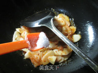 泡菜炒山药的做法步骤：6