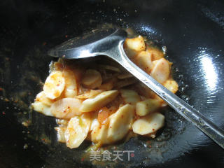 泡菜炒山药的做法步骤：7