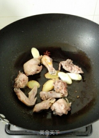 小鸡烧肉蘑的做法步骤：7