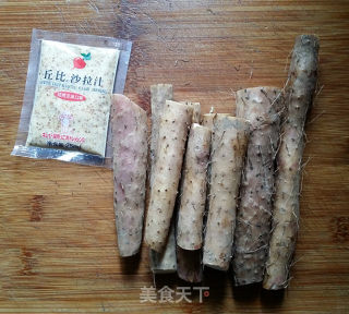 芝麻焙煎汁山药泥的做法步骤：1