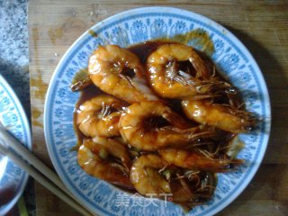 油焖大虾（私房菜6）的做法步骤：5