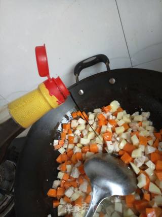 咖喱鸡肉年糕饭的做法步骤：12