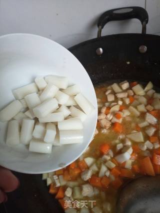咖喱鸡肉年糕饭的做法步骤：15