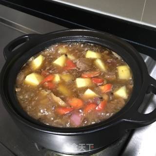 鲍鱼牛腩煲的做法步骤：7