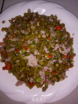 酸豆角肉沫的做法步骤：7