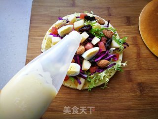 健康瘦身松饼蔬果沙拉的做法步骤：9