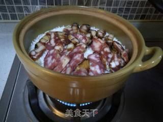 腊味煲仔饭的做法步骤：4