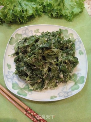 蒸芹菜叶的做法步骤：5