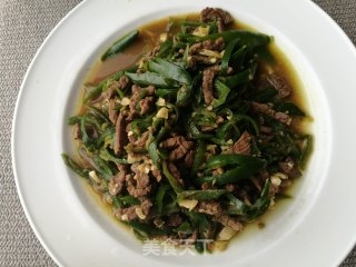 青椒牛肉丝（家常下饭菜）的做法步骤：6