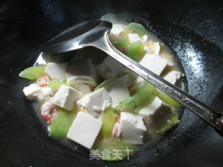 虾仁莴笋煮豆腐的做法步骤：8