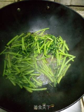 蒜香茼蒿的做法步骤：3
