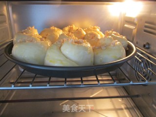 花生玫瑰花面包的做法步骤：14