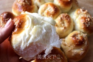 花生玫瑰花面包的做法步骤：16