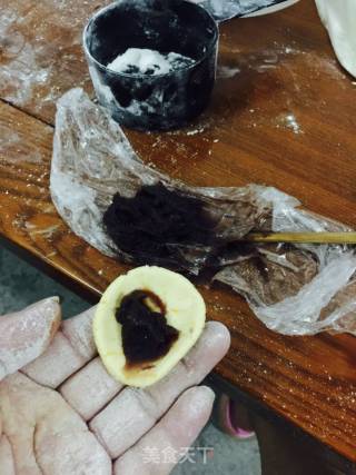 南瓜汤圆的做法步骤：4