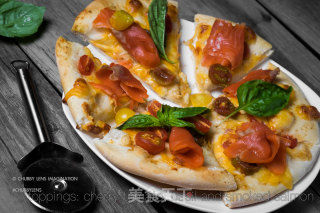 手把手教你做烟三文鱼披萨 - Smoked Salmon Pizza的做法步骤：3