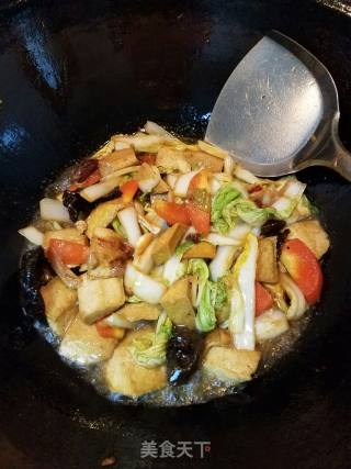 小白菜烧豆腐的做法步骤：8