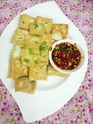 香煎豆腐的做法步骤：6