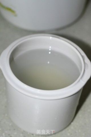 青菜瘦肉粥的做法步骤：2