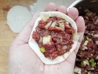 家中版门丁肉饼的做法步骤：4