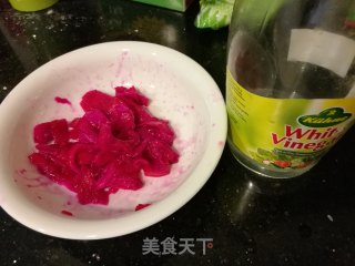 凉拌火龙果的做法步骤：7