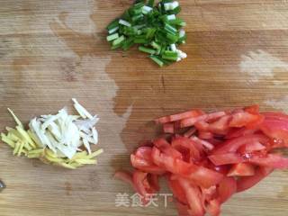 西红柿肉丝烩香芋的做法步骤：3