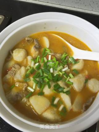 西红柿肉丝烩香芋的做法步骤：11