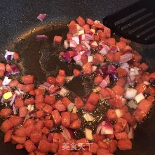 腊肉香菇焖饭的做法步骤：7