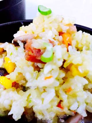 腊肉香菇焖饭的做法步骤：18