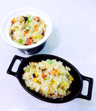 腊肉香菇焖饭的做法步骤：19