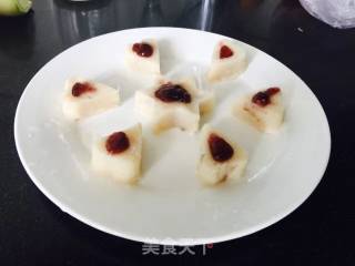 蜜汁蓝莓山药—孔雀开屏的做法步骤：7