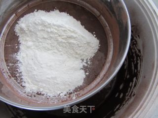 可可戚风裸蛋糕（八寸）的做法步骤：6