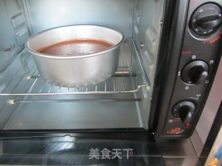 可可戚风裸蛋糕（八寸）的做法步骤：13