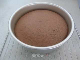 可可戚风裸蛋糕（八寸）的做法步骤：15