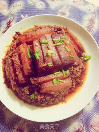梅菜扣肉的做法步骤：13