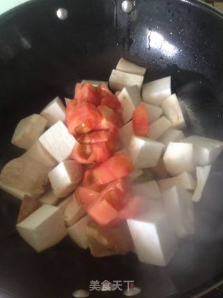 茄汁牛腩炖杏鲍菇的做法步骤：8