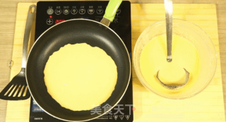 芒果千层蛋糕 在家用平底锅就能做的做法步骤：6