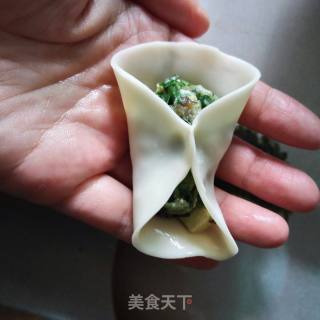 韭菜香干瘦肉饺子的做法步骤：9