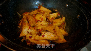 香辣肉末豆腐角-----下饭神器的做法步骤：13