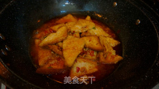 香辣肉末豆腐角-----下饭神器的做法步骤：14