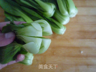 香菇油菜的做法步骤：2