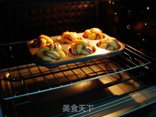 紫薯绣球面包的做法步骤：22