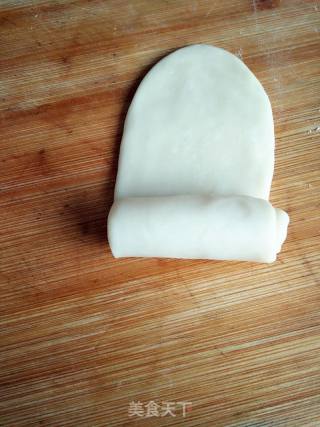 肉松麻薯蛋黄酥的做法步骤：7