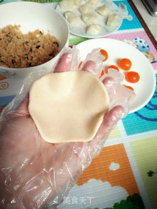 肉松麻薯蛋黄酥的做法步骤：10