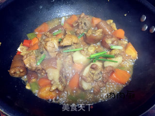 胡萝卜焖猪尾#肉肉厨的做法步骤：14
