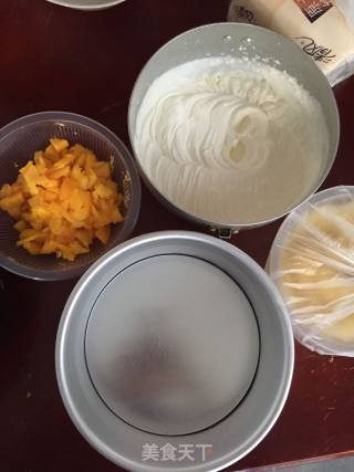 榴莲芒果千层蛋糕的做法步骤：2