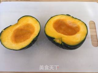 黑贝南瓜米糊的做法步骤：1