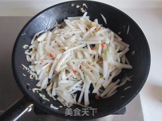 素炒白萝卜丝的做法步骤：6