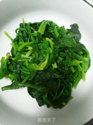 菠菜煎蛋汤（快手晚餐）的做法步骤：5
