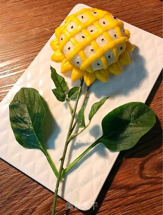 向日葵馒头的做法步骤：16